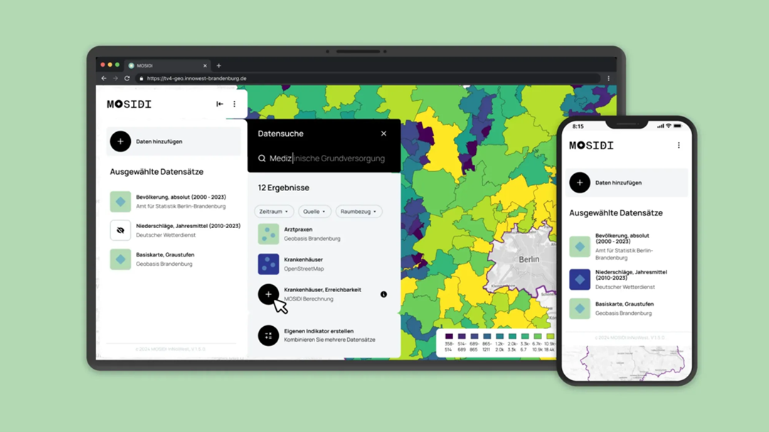 Mosidi: Beispiel für ein integriertes Datendashboard für nachhaltige Kommunalentwicklung
