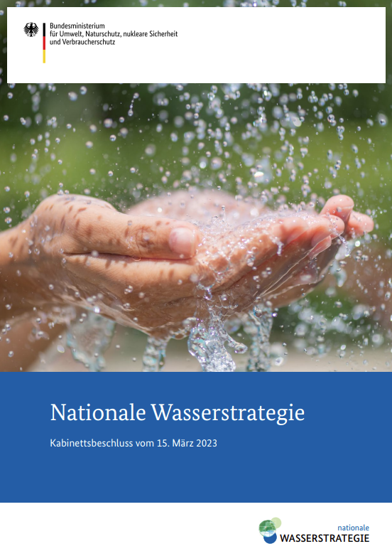 Cover der Nationalen Wasserstoffstrategie mit Link.
